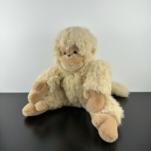 Russ Berrie Rare Mungo Monkey Chimp 16” RB471 Large Beige Tan Chimpanzee Plush